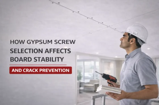 How gypsum screw selection affects board stability and crack prevention