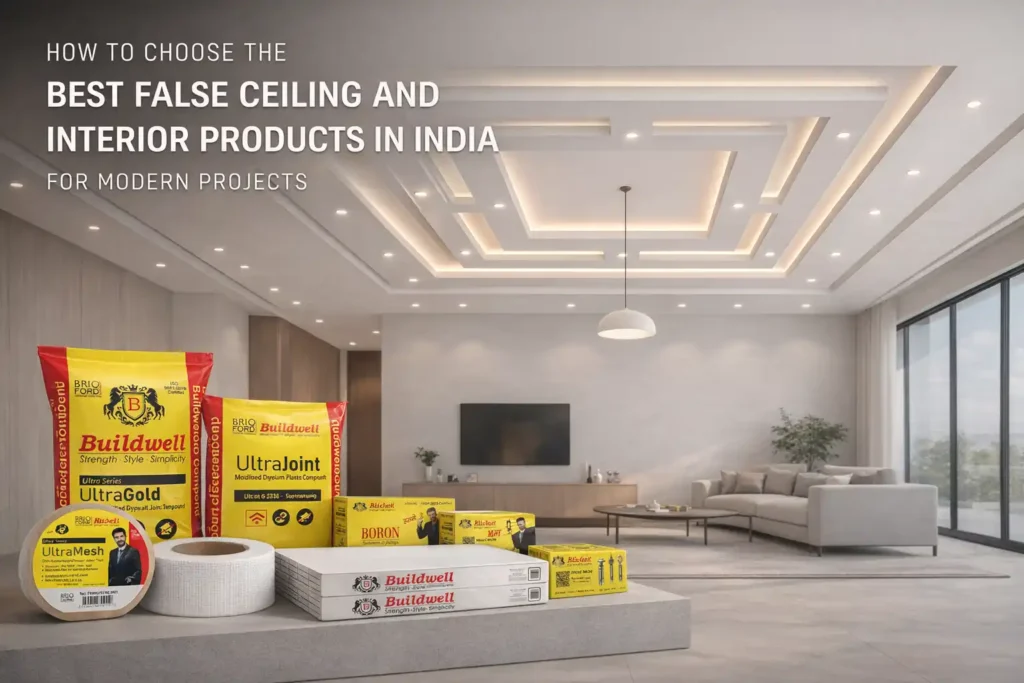 How to choose the best false ceiling products in India for modern projects