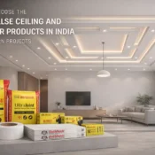 Gypsum boards, joint compounds, and accessories from the Best False Ceiling and Interior Products in India for premium interior finishing