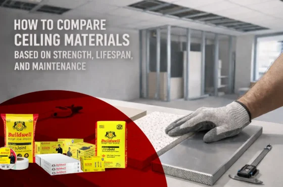 How to compare ceiling materials based on strength, lifespan, and maintenance