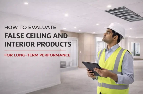 How to evaluate false ceiling and interior products for long-term performance