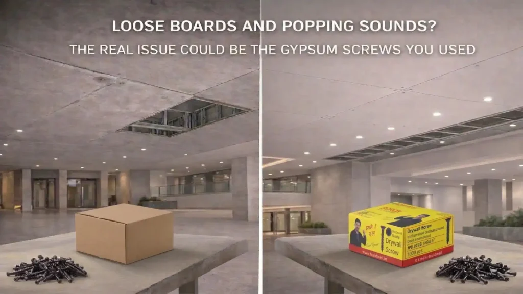 Loose boards and popping sounds? The real issue could be the gypsum screws you used