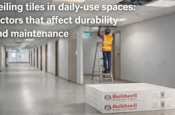 Ceiling tiles in daily-use spaces: factors that affect durability and maintenance