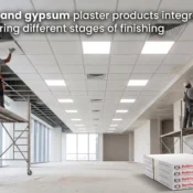ceiling and gypsum plaster products in India used for seamless interior finishing and durable surfaces