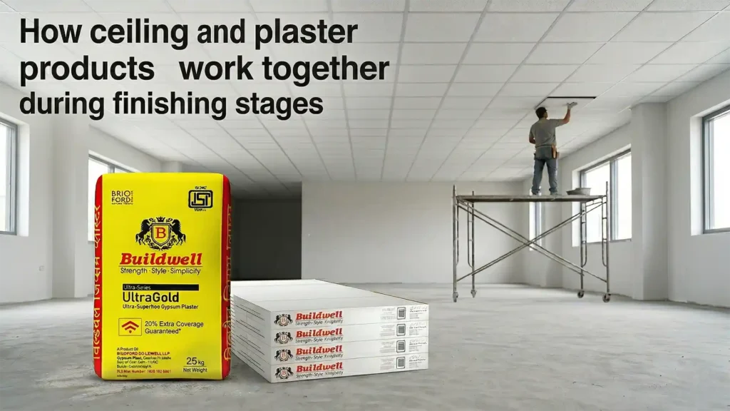 How ceiling plaster products work together during finishing stages