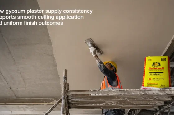 How gypsum plaster supply consistency supports smooth application and finish outcomes