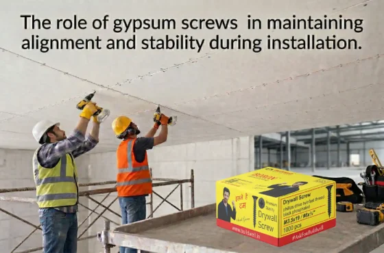 The role of gypsum screws in maintaining alignment and stability during installation