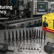 drywall screw manufacturer in India showcasing precision tools and uniform high-quality screws for ceiling systems