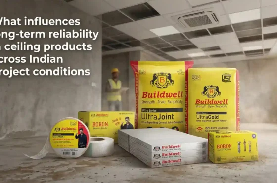 What influences long-term reliability in ceiling products across Indian project conditions