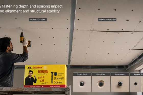 How fastening depth and spacing impact ceiling alignment and structural stability