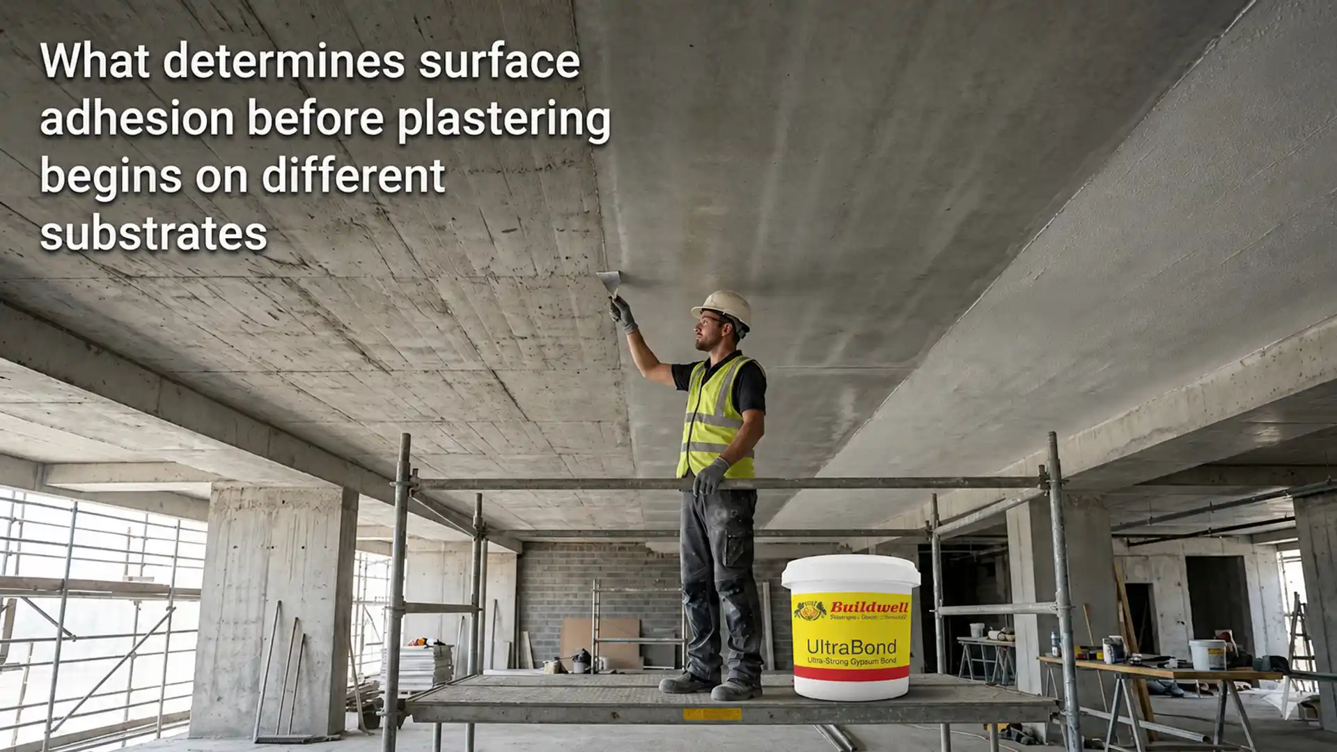 Best Gypsum Bond Supplier in India ensuring excellent surface adhesion on RCC and other substrates before plaster application