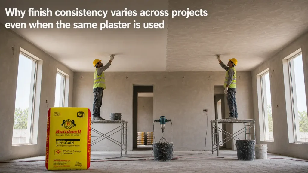 Why finish consistency varies across projects even when the same plaster is used