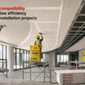 Ceiling and Gypsum Plaster Products in India improving material compatibility, installation workflow efficiency, and suspended ceiling finishing performance