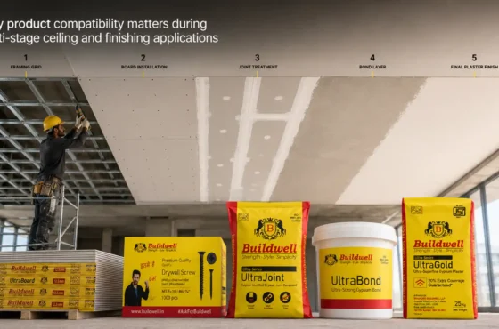 Why product compatibility matters during multi-stage ceiling and finishing applications