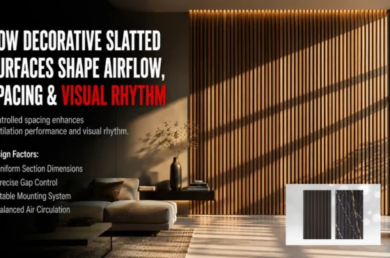 How decorative slatted surfaces shape airflow, spacing, and interior finishing outcomes