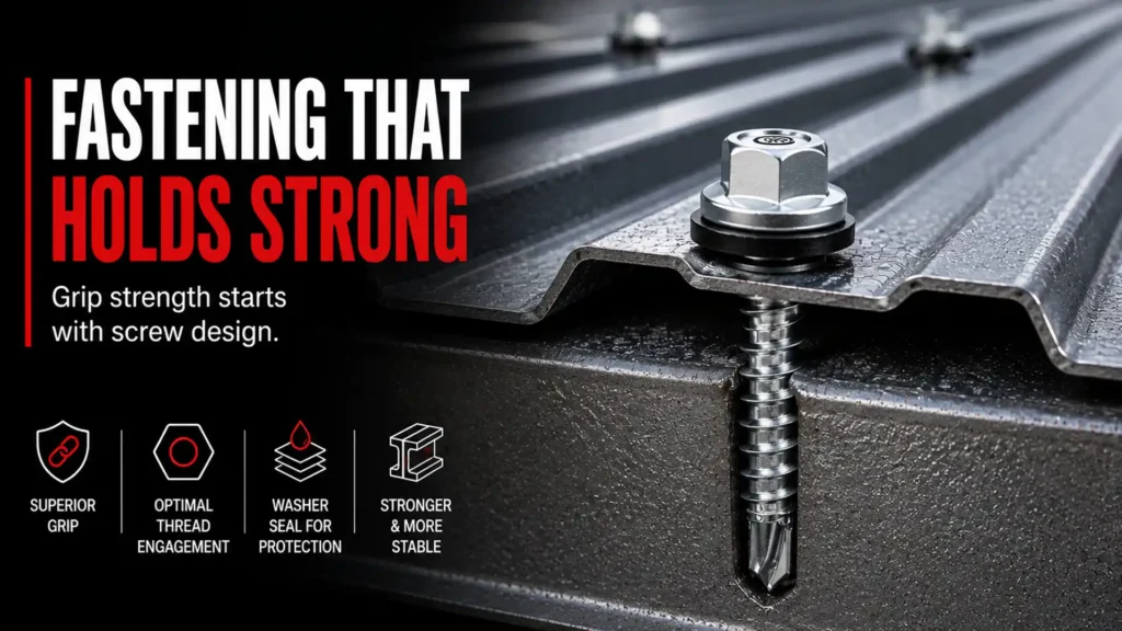How fastening design impacts grip strength and stability in structural applications