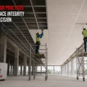 Gypsum Boards installation showing accurate ceiling framing, board alignment, and finishing techniques for superior surface quality and durability