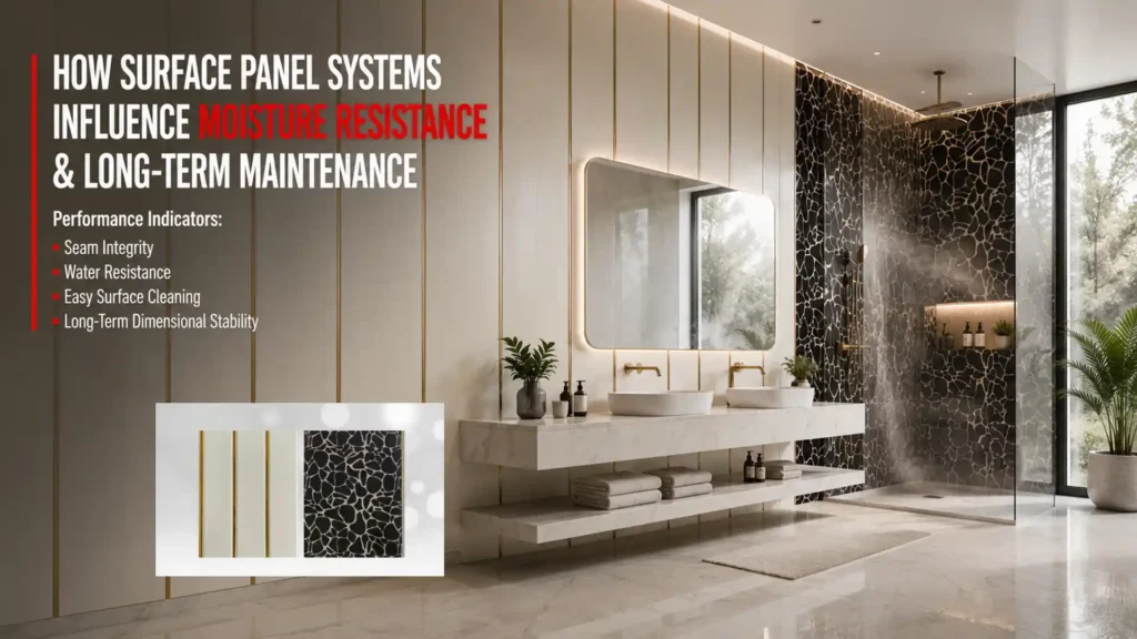 How surface panel systems influence moisture resistance and maintenance in interiors