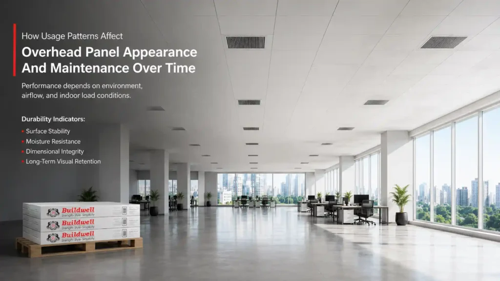 How usage patterns affect overhead panel appearance and maintenance over time