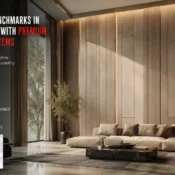 PVC Wall Panels Manufacturer showcasing premium decorative wall panel systems in a modern living room, featuring seamless finishes, moisture resistance, durability, and contemporary interior design