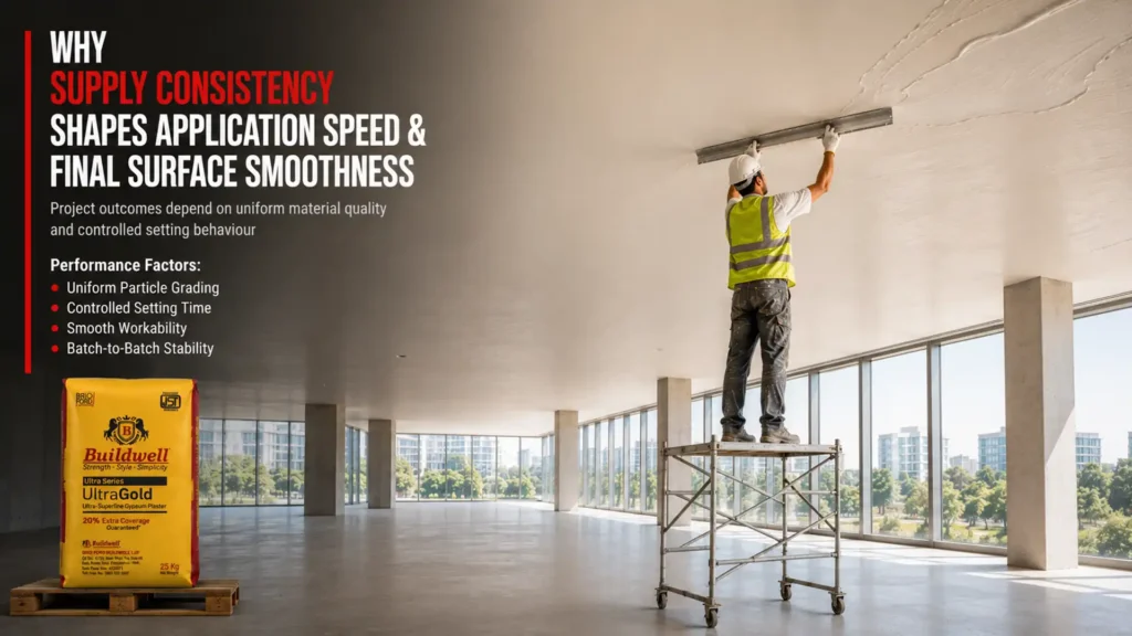Why supply consistency shapes application speed and final surface smoothness