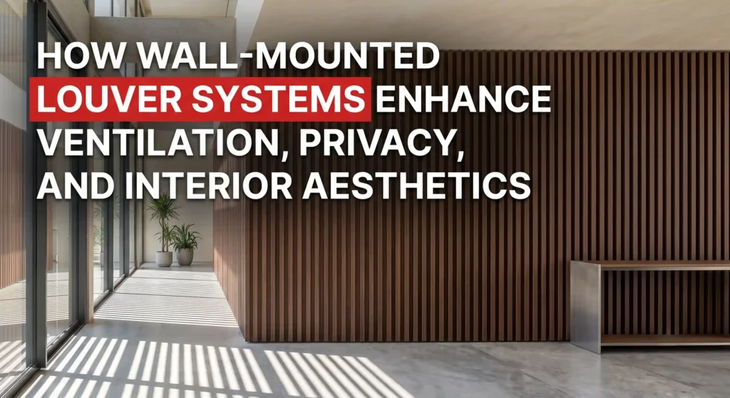 How architectural louvre systems improve ventilation, aesthetics, and space definition