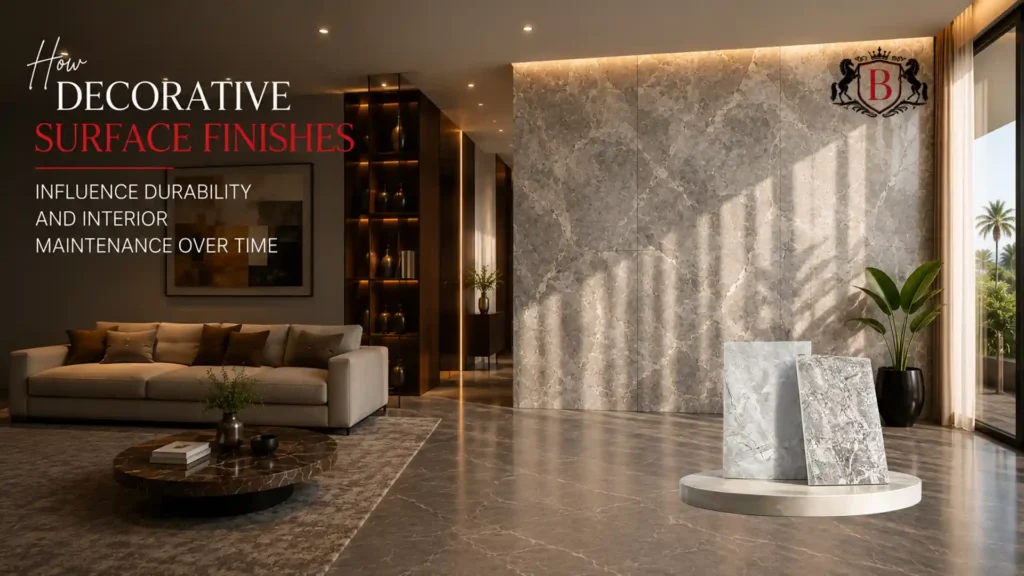 How decorative surface finishes influence durability and interior maintenance over time