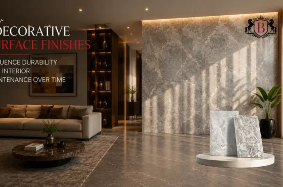 How decorative surface finishes influence durability and interior maintenance over time