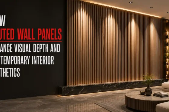 How fluted wall panels enhance visual depth and contemporary interior aesthetics