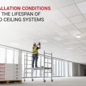 Professional installation of premium Ceiling Tiles in a commercial building for a durable, clean, and long-lasting suspended ceiling system.