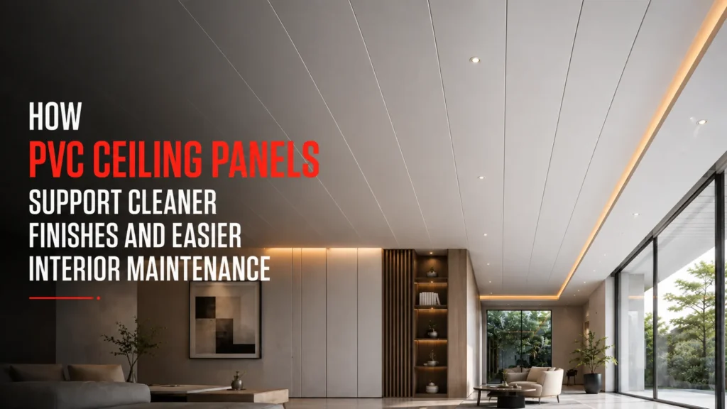 How ceiling finishes support cleaner interiors and easier maintenance