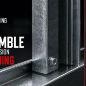 Metal framing assembled with a Hex Head Self Drilling Screw for precise fastening