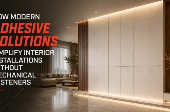 How modern adhesive solutions simplify interior installations without mechanical fasteners