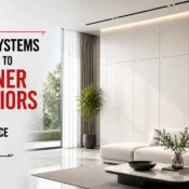 PVC Panels for Walls creating a clean, modern interior with smooth wall surfaces, minimal maintenance, and a contemporary finish.