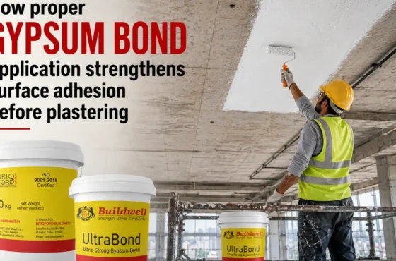 How proper gypsum bond application strengthens surface adhesion before plastering