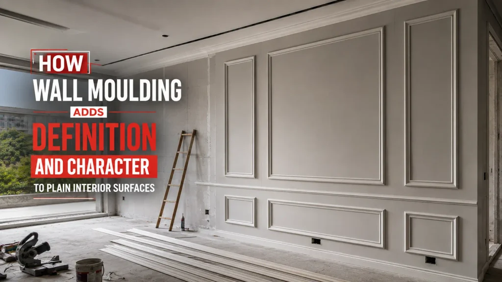 How wall moulding adds definition and character to plain interior surfaces
