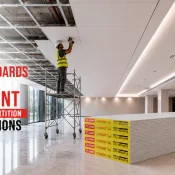 Best Gypsum Board Brand in India used for efficient gypsum ceiling installation on a metal framework