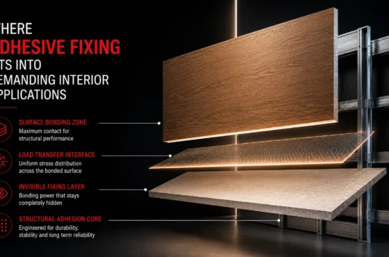 Where Adhesive Fixing Fits into Demanding Interior Applications