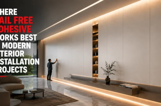 Where nail free adhesive works best in modern interior installation projects