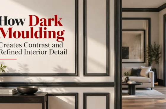 How Dark Moulding Creates Contrast and Refined Interior Detail