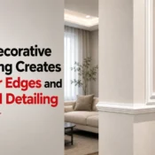PVC Moulding for Wall creating clean decorative edges and refined detailing in a modern interior