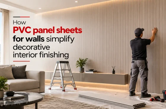 How PVC panel sheets for walls simplify decorative interior finishing