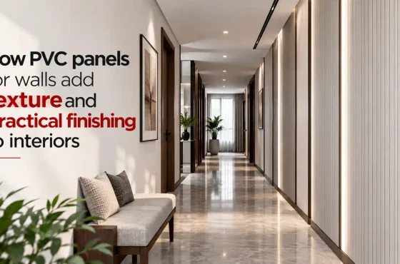 How PVC panels for walls add texture and practical finishing to interiors