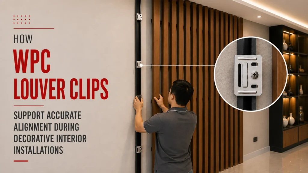 How WPC Louver Clips Support Accurate Alignment During Decorative Interior Installations