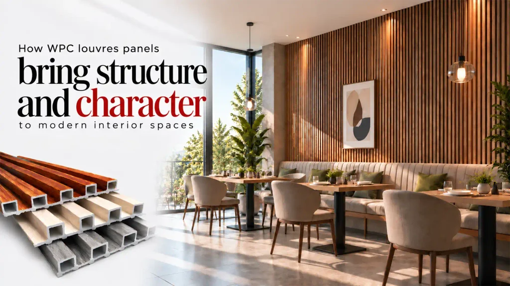 How WPC louvres panels bring structure and character to modern interior spaces