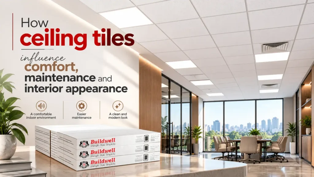 How ceiling tiles influence comfort, maintenance and interior appearance