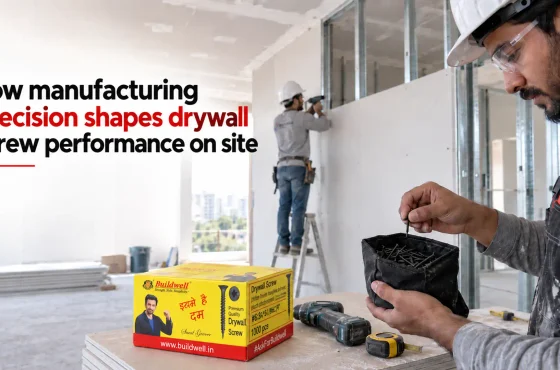 How manufacturing precision shapes drywall screw performance on site