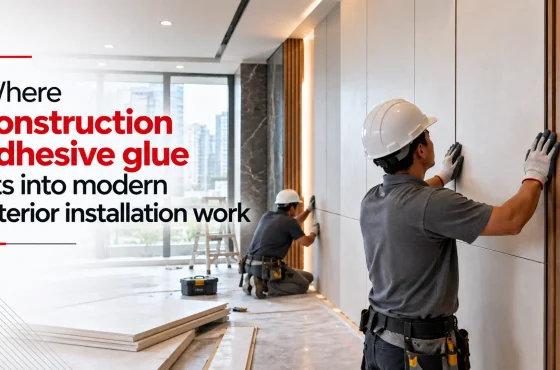Where construction adhesive glue fits into modern interior installation work