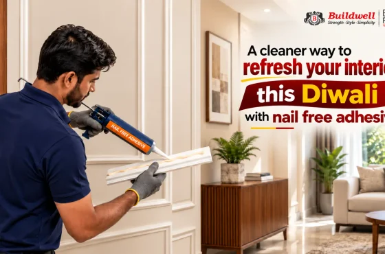 A cleaner way to refresh your interiors this Diwali with nail free adhesive