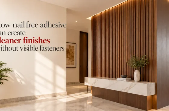 How nail free adhesive can create cleaner finishes without visible fasteners